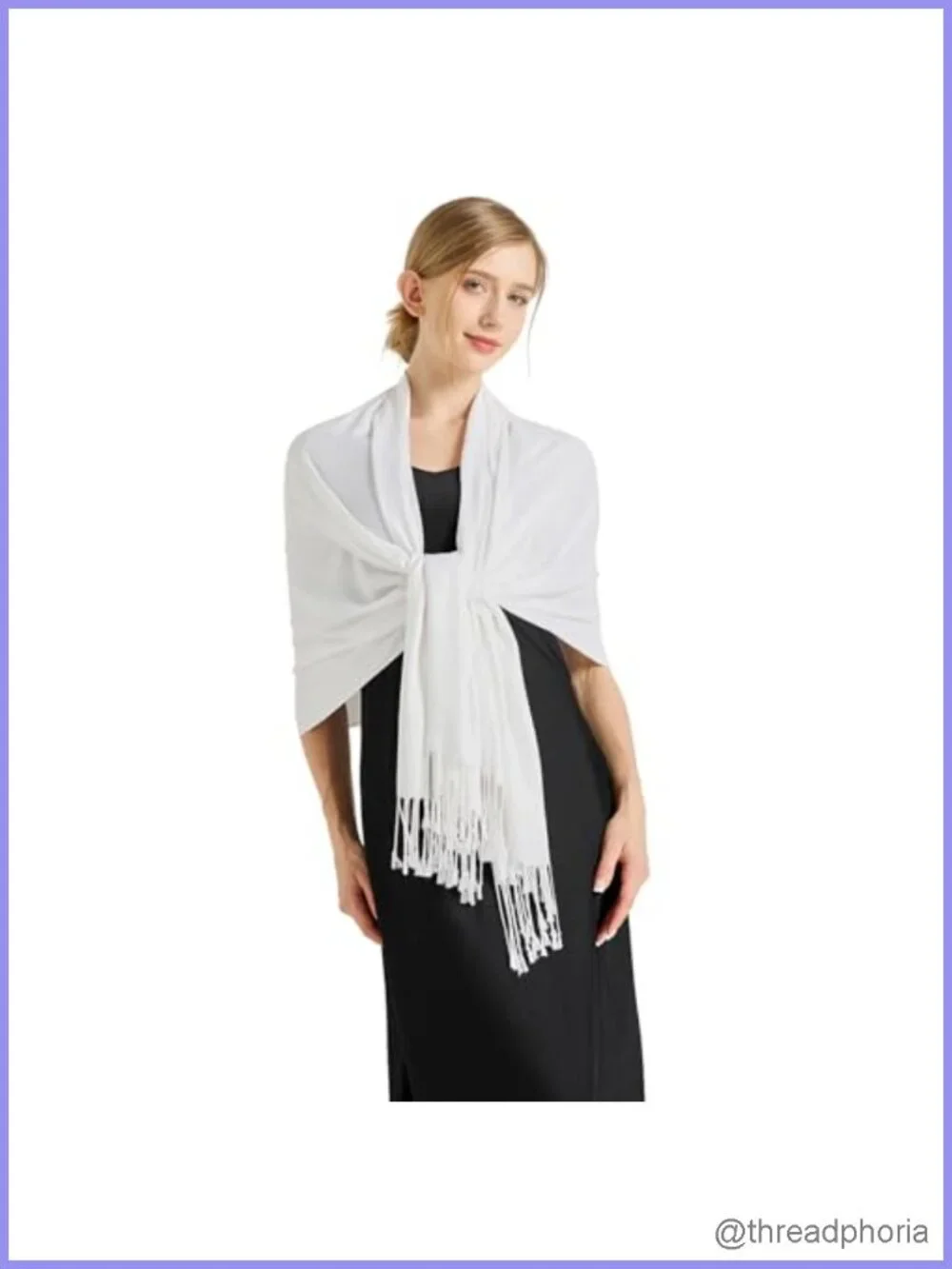 Soft Silky Pashmina Shawl Wrap Scarf for Wedding Evening Dresses